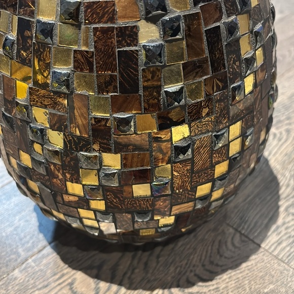 Vintage Mosaic Glass textured Vase - Picture 6 of 15